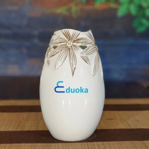 Lọ hoa in logo Eduoka cao cấp cho doanh nghiệp BHLGQBV38