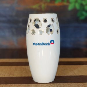 Bình hoa in logo viettin Bank cao cấp Đẹp BHLGQBV40