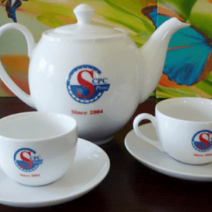 Bộ Ấm Trà Minh Long quà tặng 0.5 L Camellia Trắng GIá In Logo quà tặng cao cấp Đẹp ACLGQBV14
