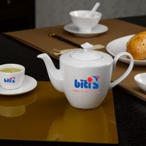 Bộ Ấm Trà Minh Long quà tặng 0.45 L Daisy Trắng Giá In Logo quà tặng giá tốt Đẹp ACLGQBV16