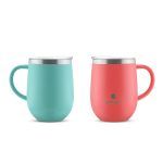Cốc đôi giữ nhiệt inox 304 Elmich EL8020 dung tích 360ml Đẹp Tinh Tế BGNQBV177