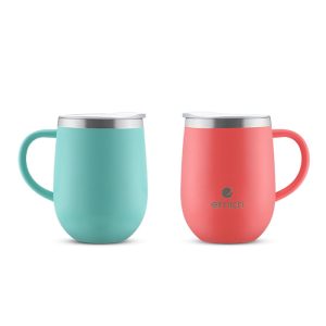 Cốc đôi giữ nhiệt inox 304 Elmich EL8020 dung tích 360ml Đẹp Tinh Tế BGNQBV177