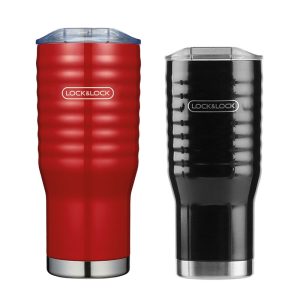 LHC4147RED - Bình giữ nhiệt bằng thép không gỉ Lock&Lock Wave tumbler 500ml, Ø85 * 190mm - Màu đỏ cho khách hàng BGNQBV143