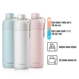 LHC4267IVY - Bình giữ nhiệt LocknLock Belt Bottle 490ml - Màu ngà Giá Rẻ BGNQBV146