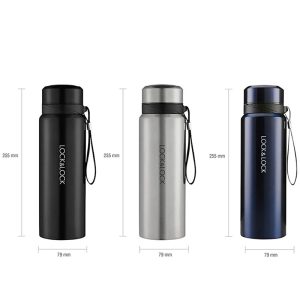 LHC6180SLV - Bình giữ nhiệt Lock&Lock Vacuum Bottle 800ml bằng thép không gỉ - Màu bạc Đẹp Tinh Tế BGNQBV125