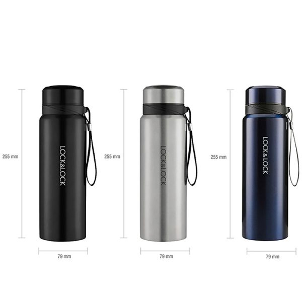 LHC6180SLV - Bình giữ nhiệt Lock&Lock Vacuum Bottle 800ml bằng thép không gỉ - Màu bạc Đẹp Tinh Tế BGNQBV125
