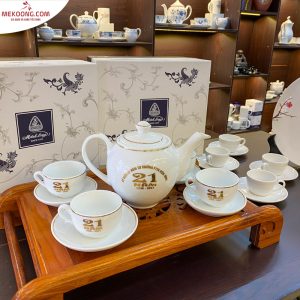 Ấm Chén Quà Tặng In Logo Kỷ Niệm No.4695 HG Giá Tốt