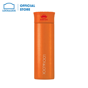 Bình giữ nhiệt Lock&Lock Fruit bằng thép không gỉ LHC4110O 400ml – Màu cam in logo Kinhdo MK ý nghĩa BGNQBV28