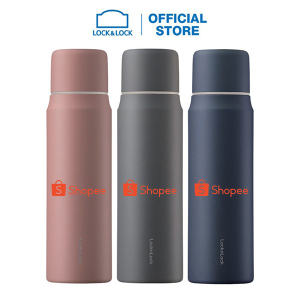 Bình giữ nhiệt LocknLock Maman Cup Vacuum 505ml LHC1487 (Hồng, Xám, Xanh) in logo Shopee MK Ý Nghĩa BGNQBV33