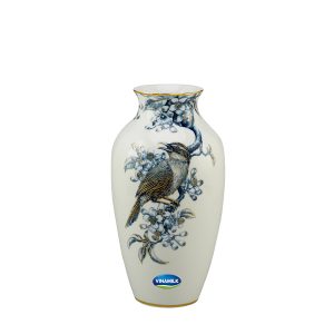 Bình hoa 27 cm – Họa Mi và Hoa Bưởi – Cobalt Vàng In Logo quà tặng Vinamilk HG Giá Rẻ BHLGQBV3
