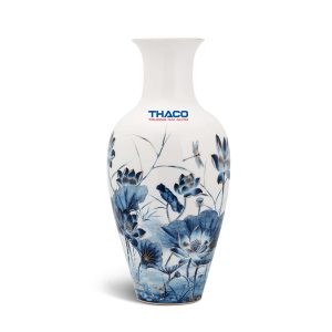 Bình hoa 50cm Sen Vàng In Logo quà tặng Thaco HG Giá Tốt Sang Trọng BHLGQBV5