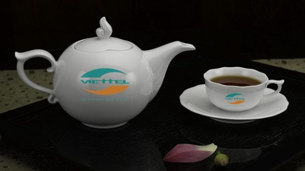Bộ Ấm chén Minh Long quà tặng 0.7 L Mẫu Đơn Trắng Giá In Logo quà tặng đẹp Ý Nghĩa ACLGQBV22