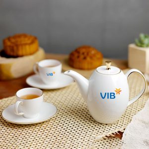 Bộ trà Minh Long quà tặng 0.47 L Ana Cao Chỉ Vàng In Logo quà tặng VIB HG Giá Rẻ Đẹp ACLGQBV44