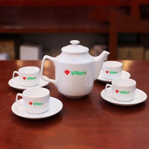 Bộ trà Minh Long quà tặng 0.7 L Jasmine Trắng In Logo quà tặng VP Bank HG Chất Lượng ý nghĩa ACLGQBV47