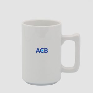 Ca bia Minh Long 0,52 L (Quai Vuông) Trắng in logo ACB HG
