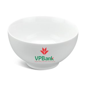 Chén Sứ Ăn Cơm Minh Long Camellia – TrắngIn Logo VP Bank HG