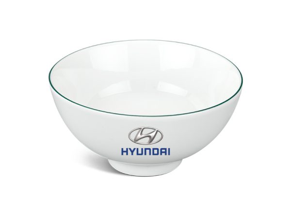 Chén Sứ Ăn Cơm Minh Long Jasmine – Chỉ Xanh Lá In Logo HUYNDAI HG