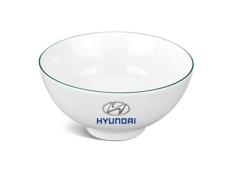 Chén Sứ Ăn Cơm Minh Long Jasmine – Chỉ Xanh Lá In Logo HUYNDAI HG Chén Sứ Ăn Cơm Minh Long Jasmine – Chỉ Xanh Lá In Logo HUYNDAI HG