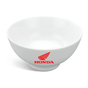 Chén Sứ Ăn Cơm Minh Long Jasmine – Trắng in Logo Honda HG