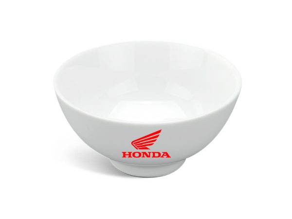 Chén Sứ Ăn Cơm Minh Long Jasmine – Trắng in Logo Honda HG