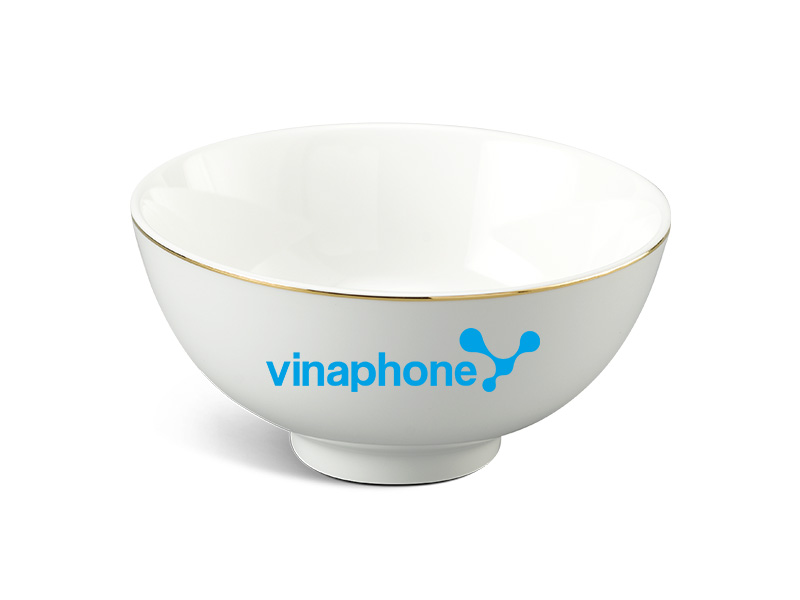Chén Sứ Ăn Cơm Minh Long Jasmine IFP – Chỉ Vàng In Logo Vinaphone HG Chén Sứ Ăn Cơm Minh Long Jasmine IFP – Chỉ Vàng In Logo Vinaphone HG