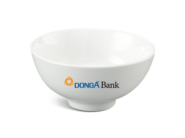 Chén Sứ Ăn Cơm Minh Long Jasmine IFP – Trắng Ngà In Logo Dong A HG