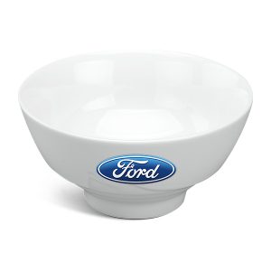 Chén Sứ Ăn Cơm Minh Long Loa Kèn – Trắng In Logo Ford HG