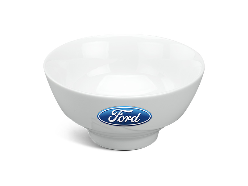 Chén Sứ Ăn Cơm Minh Long Loa Kèn – Trắng In Logo Ford HG Chén Sứ Ăn Cơm Minh Long Loa Kèn – Trắng In Logo Ford HG