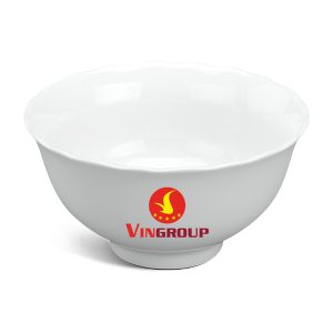 Chén Sứ Ăn Cơm Minh Long Mẫu Đơn IFP – Trắng Ngà In Logo Vingroup HG