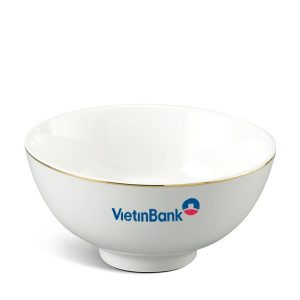 Chén Súp 10cm – Jasmine – Viền Chỉ VàngIn Logo Vietinbank HG