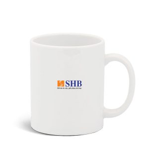 Ly sứ Minh Long Jasmine Trắng 0.36L in logo SHB HG