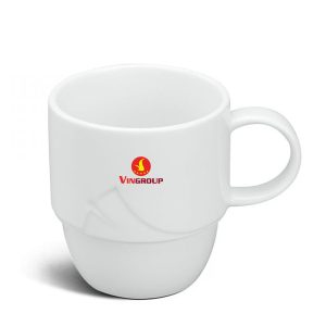 Ly sứ Minh Long Loa Kèn Trắng 0.25L dùng uống trà in logo Vingroup HG