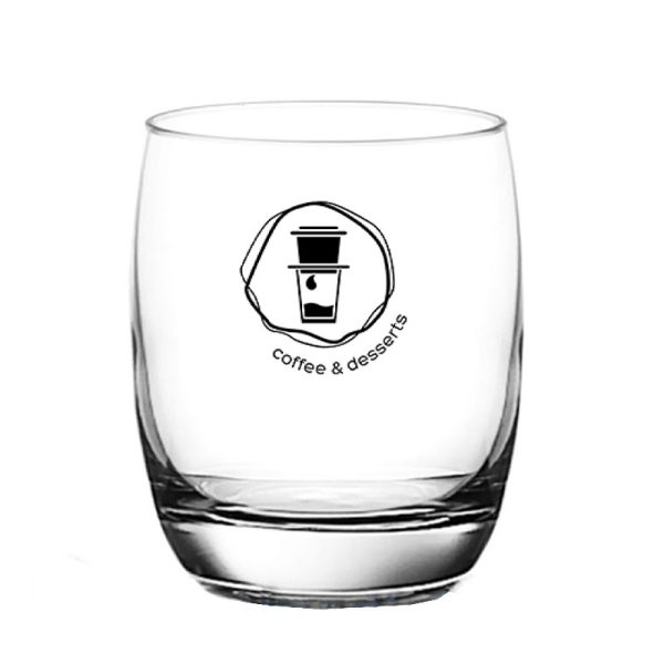 Ly thủy tinh in logo coffee & desserts Giá Tốt Sang Trọng LTTLGQBV05