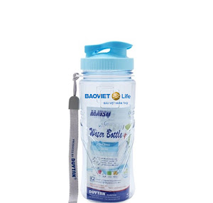 Bình nước nhựa in logo bảo hiểm bao việt Life BGNMK3 Theo Yêu Cầu BGNQBV49