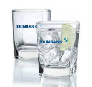 Ly thủy tinh in logo doanh nghiệp EXIMBANK Giá Rẻ LTTLGQBV16