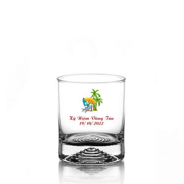 Ly thủy tinh in logo làm kỷ niệm Giá Rẻ LTTLGQBV29