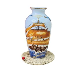 Bình Hoa Bát Trang Thuận Buồm Xuôi Gió Bát Tràng Cao Cấp Cho Đối Tác BHTBT38
