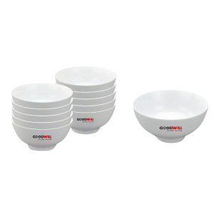 Chén Sứ Ăn Cơm Minh Long 11.5cm - Jasmine Trắng Sang Trọng In Logo Goodwill