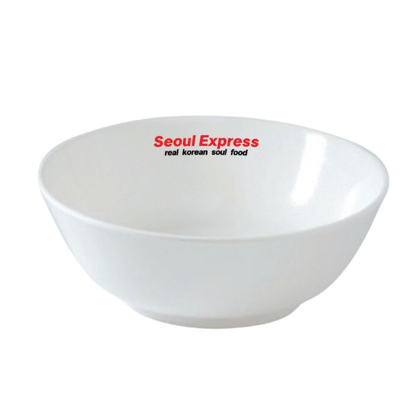 Giới thiệu về mẫu sản phẩm Chén Sứ Ăn Suop Minh Long Men Trắng Cao Cấp In Logo Seoul Express CSILGML24