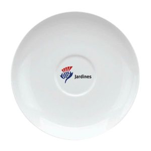 Đĩa Sứ In Logo Jardines Trắng Cao Cấp Sang Trọng DT6