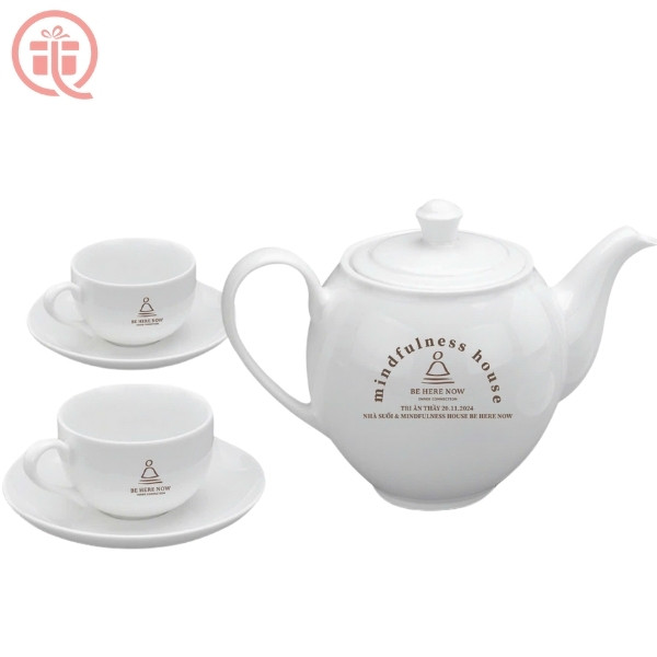 Giới Thiệu Về Sản Phẩm Ấm Chén In Logo Quà Tặng Be Here Now Quà Tặng Minh Long Dáng Bưởi Đẹp ACILGML93 Ắm Chén In Logo Quà Tặng Be Here Now Quà Tặng Minh Long Dáng Bưởi Đẹp ACILGML93