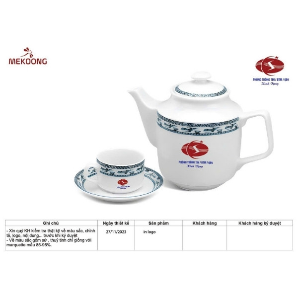 Đặc Điểm Ưu Việt Của Sản Phẩm Ấm Chén In Logo Quà Tặng MILPRO Quà Tặng Minh Long – Jasmine Chim Hạt ACILGML70