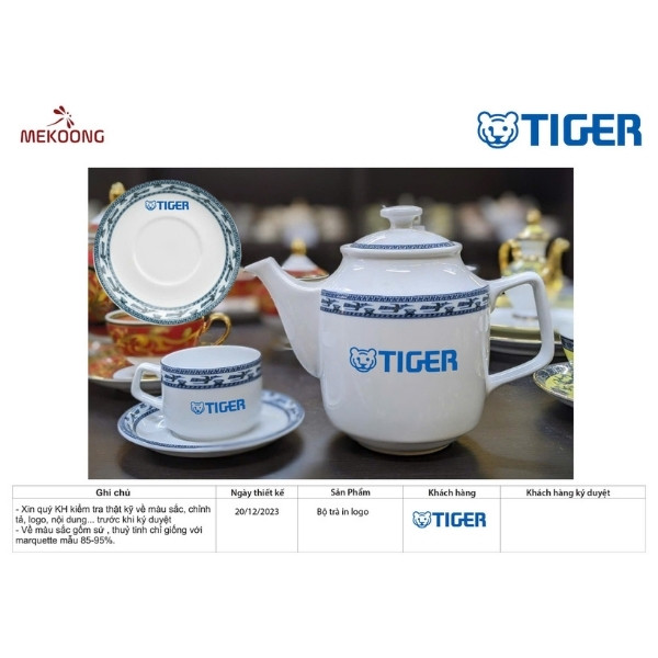 Hình Ảnh Sản Phẩm Ấm Chén In Logo Quà Tặng MILPRO Quà Tặng Minh Long – Jasmine Chim Hạt ACILGML70