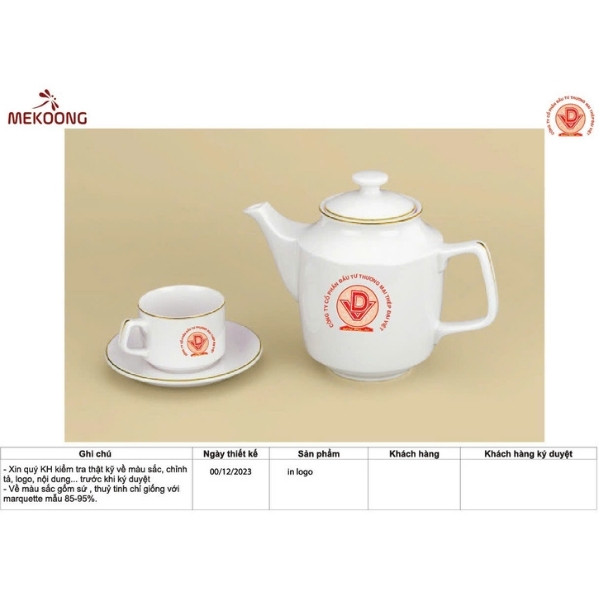 Ứng Dụng Đa Dạng Của Sản Phẩm Ấm Chén In Logo Quà Tặng Minh Long Jasmine Chỉ Vàng ACILGML94