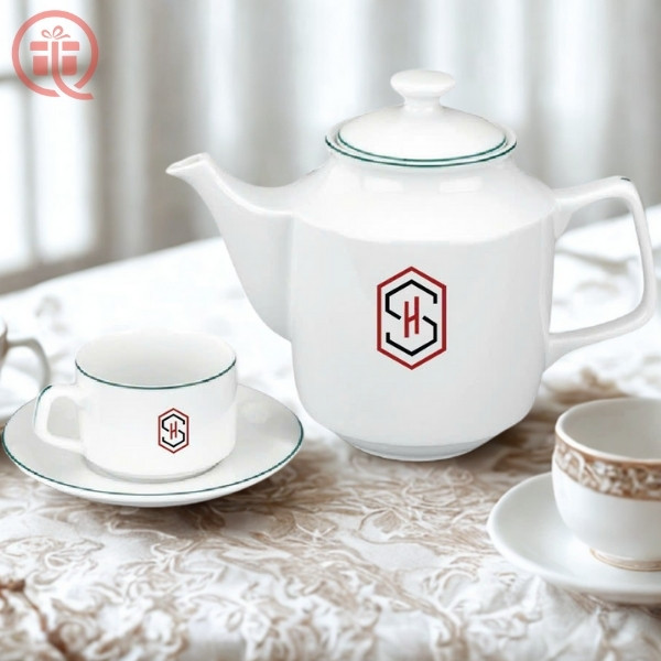 Giới Thiệu Về Sản Phẩm Ấm Chén In Logo Quà Tặng Minh Long Jasmine Chỉ Xanh ACILGML97 Ắm Chén In Logo Quà Tặng Minh Long Jasmine Chỉ Xanh ACILGML97