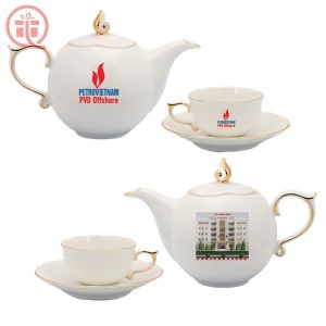 Ắm Chén In Logo Quà Tặng Quà Tặng Minh Long - Bưởi Lửa ACILGML74