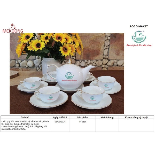 Mục đích sử dụng Của Sản Phẩm Ắm Chén In Logo Quà Tặng Quà Tặng Minh Long – Bưởi Lửa ACILGML74