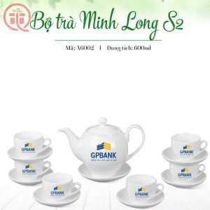 Bộ Ấm Trà In Logo GPBANK Quà Tặng Minh Long Sang Trọng ACILGBT108