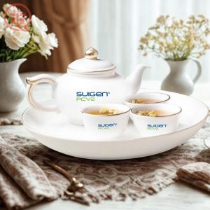 Bộ Ấm Trà In Logo SUIGEN Quà Tặng Minh Long Sang Trọng ACILGML69