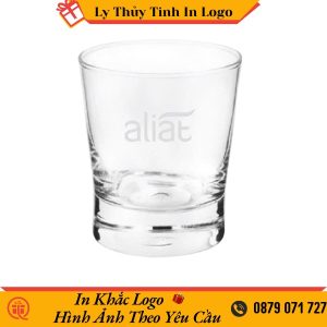 Cốc thủy tinh in logo Aliat quà tặng sang trọng LTTIL45